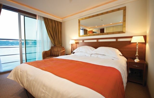 Nearly all staterooms aboard AmaCello feature French Balconies. Photo courtesy of AmaWaterways.