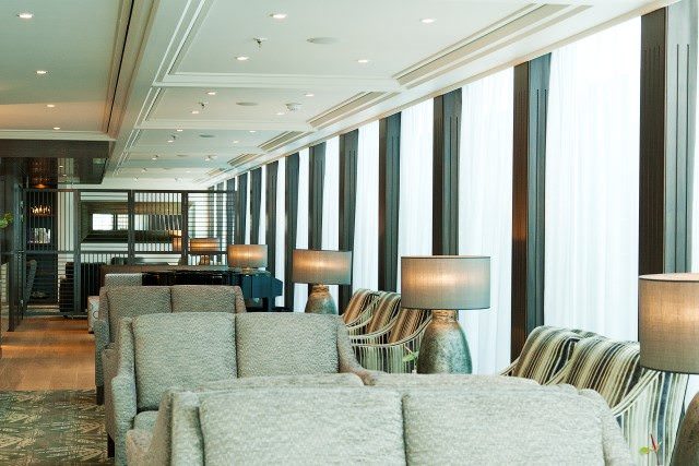 The Panoramic Lounge aboard AmaVerde. Photo courtesy of AmaWaterways.
