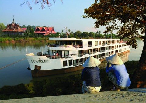 AmaWaterways' La Marguerite helped the line pioneer cruises along the Mekong. Photo courtesy of AmaWaterways