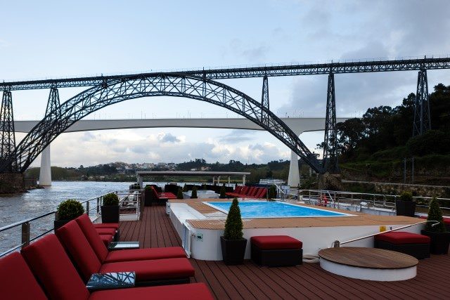 Kick back and relax on the Sun Deck, or go for a dip in the pool aboard the AmaVida. Photo courtesy of AmaWaterways.