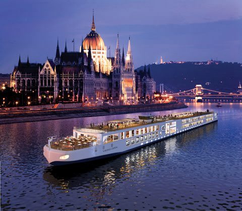 A rendering of Viking Odin in Budapest, Hungary. Image courtesy of Viking River Cruises