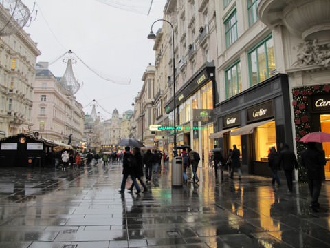 Cafes in Vienna literally line nearly every street. Photo © Aaron Saunders