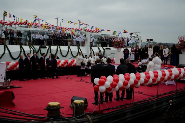 In March, Viking River Cruises broke a Guinness World Record for the largest number of ships christened on a single day by a single company. Now, the line is poised to branch off into ocean cruising. Photo © 2013 Aaron Saunders