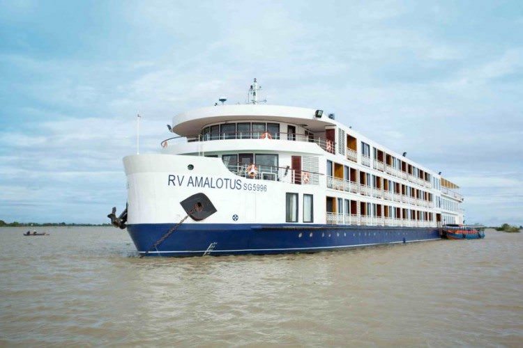 The stunning new AmaLotus sails AmaWaterways' Riches of the Mekong itinerary. Photo courtesy of AmaWaterways