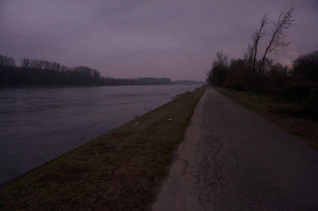 A late afternoon walk on the Rhine. © 2013 Ralph Grizzle