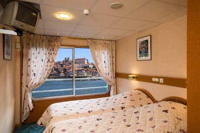 Staterooms aboard Infante don Henrique are basic, but highly functional. Photo courtesy of CroisiEurope.