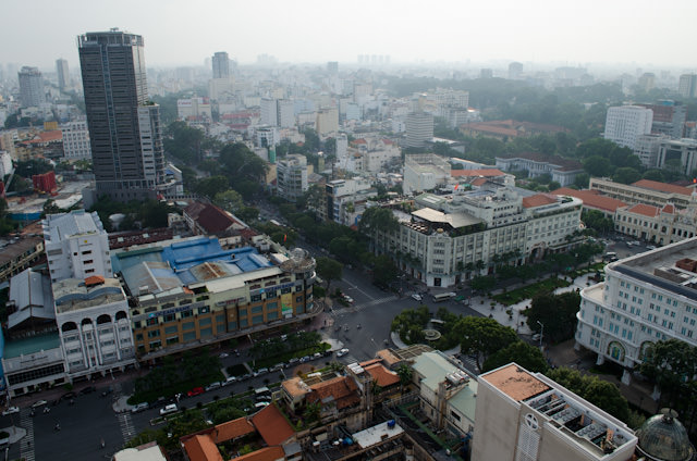 The view overlooking Ho Chi Minh City, or Saigon. Photo © 2013 Aaron Saunders