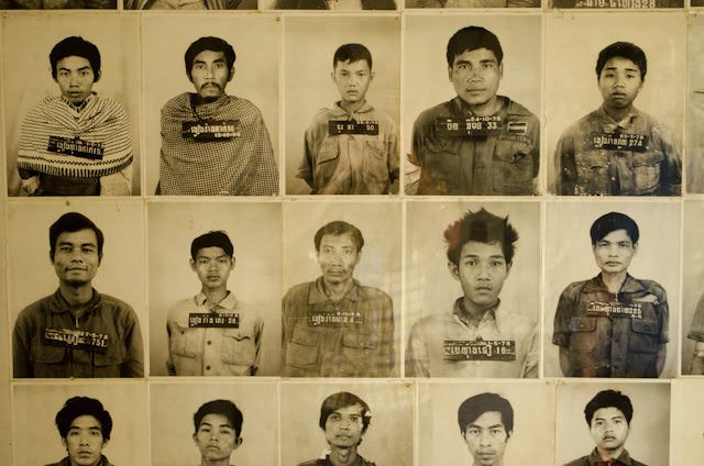 Each prisoner - mostly well-educated intellectuals and foreigners - was extensively documented by S-21's photographic team. Photo © 2013 Aaron Saunders