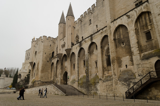 On-tour this morning in beautiful Avignon, France. Shown here is the Palace of the Popes. Photo © 2014 Aaron Saunders