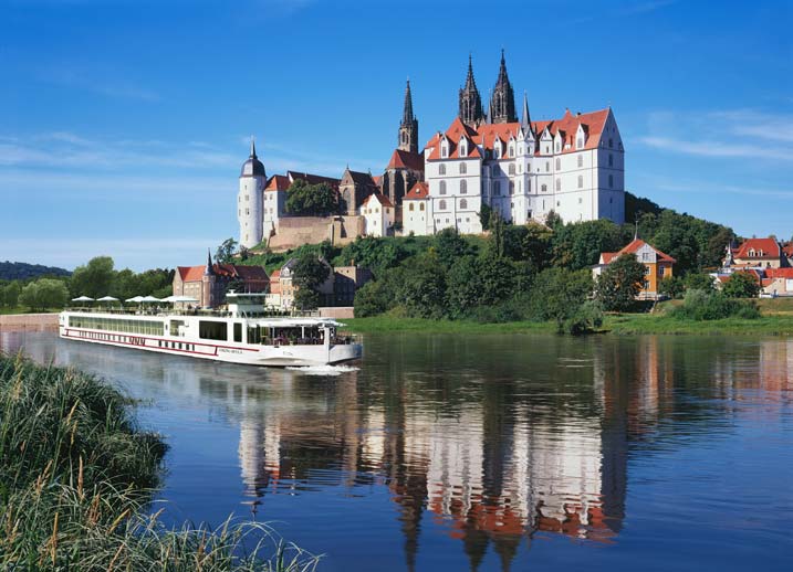 Viking will take delivery of 12 new river cruise ships in 2015, including two "Longship-esque" vessels along the Elbe River. Rendering courtesy of Viking. 
