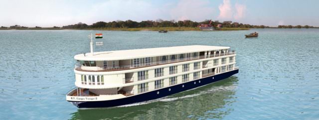 Uniworld's first foray into India will take place aboard the new Ganges Voyager II. Illustration courtesy of Uniworld Boutique River Cruise Collection