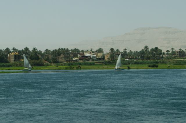 The Nile River, as seen on April 12, 2015. Photo © 2015 Aaron Saunders