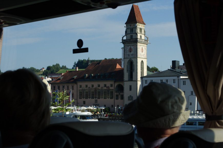 ...we find ourselves in Passau. Well, passing Passau. Photo ©  2015 Aaron Saunders