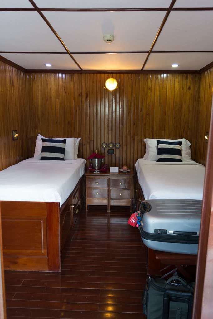 Welcome Home! Stateroom 307, in its standard configuration. Photo © 2015 Aaron Saunders