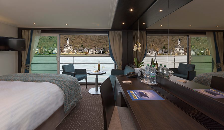 Panorama Suite on the Avalon Tranquility II Panorama Suite. Photo Courtesy of Avalon Waterways.