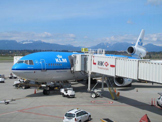 Up, up and away with KLM! Too bad they no longer use the MD-11 pictured here. Photo © 2011 Aaron Saunders