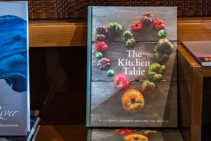 ...including the best cookbook I personally own, filled with recipes from around the world as chosen by Viking's Vice President, Karine Hagen. Photo ©  2016 Aaron Saunders