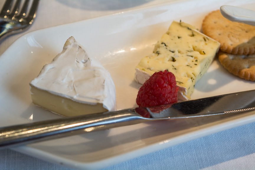 Viking also offers a Cheese Plate with selections that rotate daily. This was my dessert. Photo © 2016 Aaron Saunders