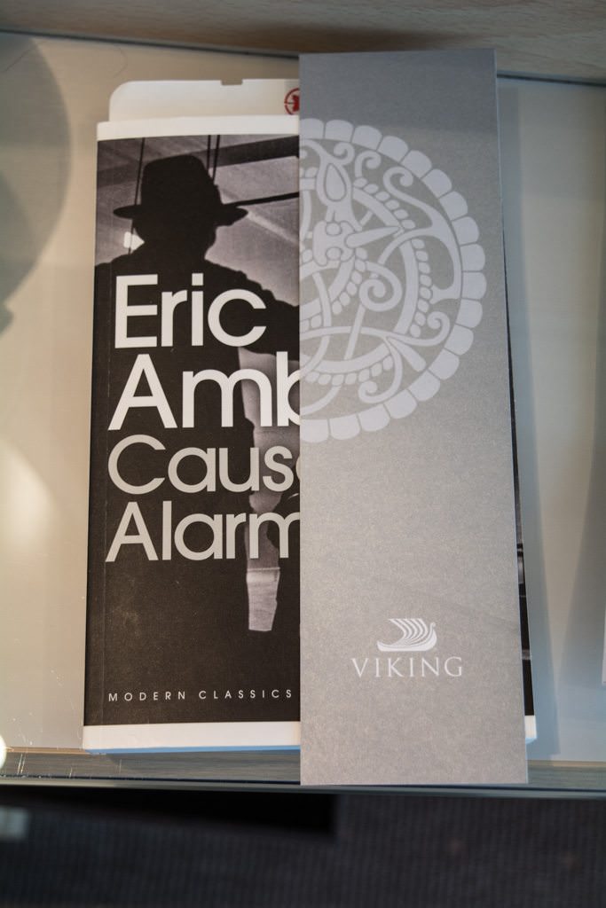Viking is known for other little niceties, too. Put a book out in your stateroom - you just might get a nifty little bookmark inserted into it. Photo ©  2016 Aaron Saunders