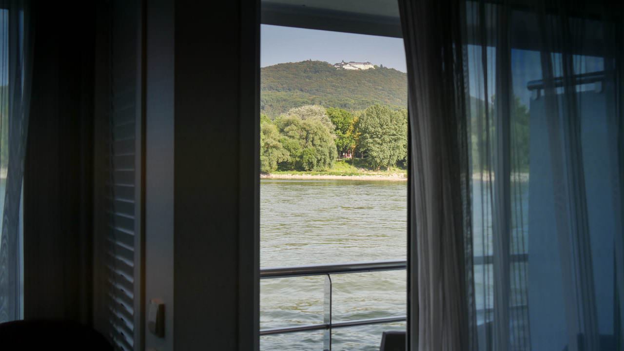 View from my balcony as we cruise the Rhine Gorge. © 2016 Ralph Grizzle