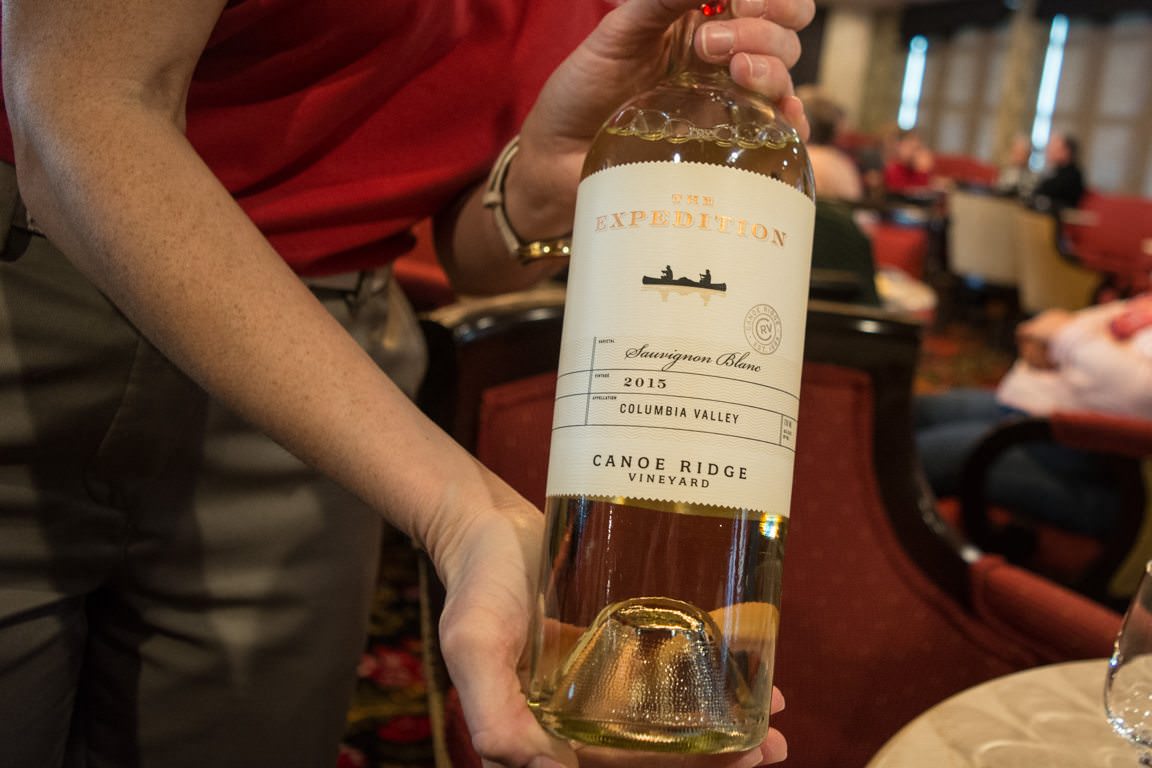 Local wines are served complimentary with dinners onboard, and AQSC's special wine-themed voyages like this include complimentary tasting events. Photo © 2016 Aaron Saunders