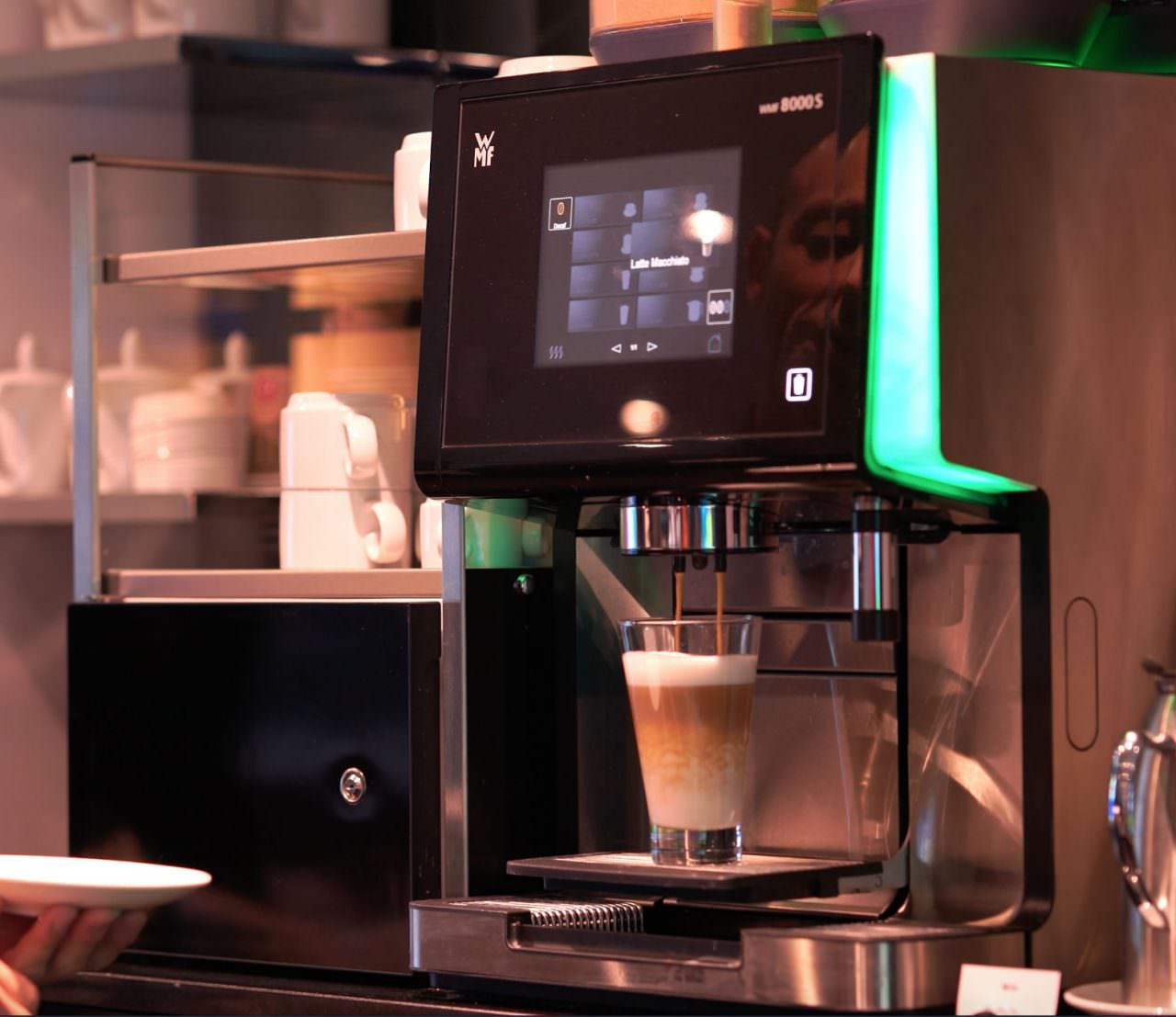 Emerald Radiance Coffee Machine