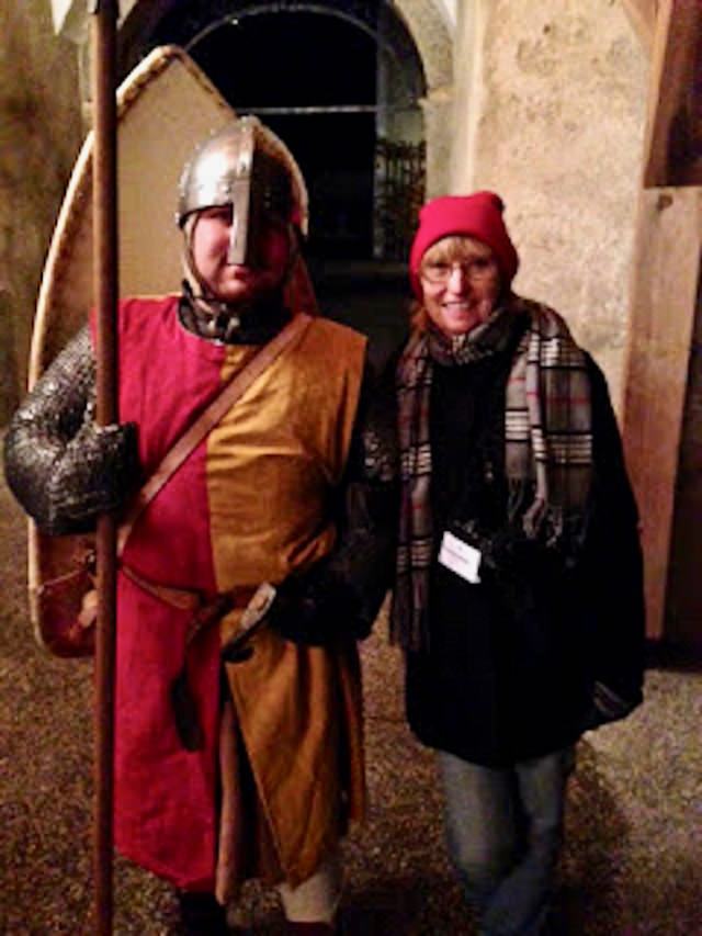 Medieval guard at Castle Clam. 